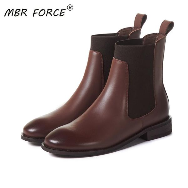 

mbr force new fashion women ladies retro ankle boots spring autumn woman girls brown boots casual all-match black