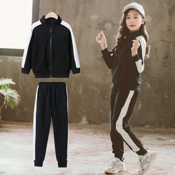 

2020 men's korea children's spring and girls' autumn new sportswear, Gray
