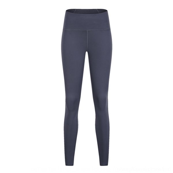 

kdabi stitching and winter new double-sided brushed solid color yoga pants women's exercise exercise yoga pants sports fitness back aut, Gray