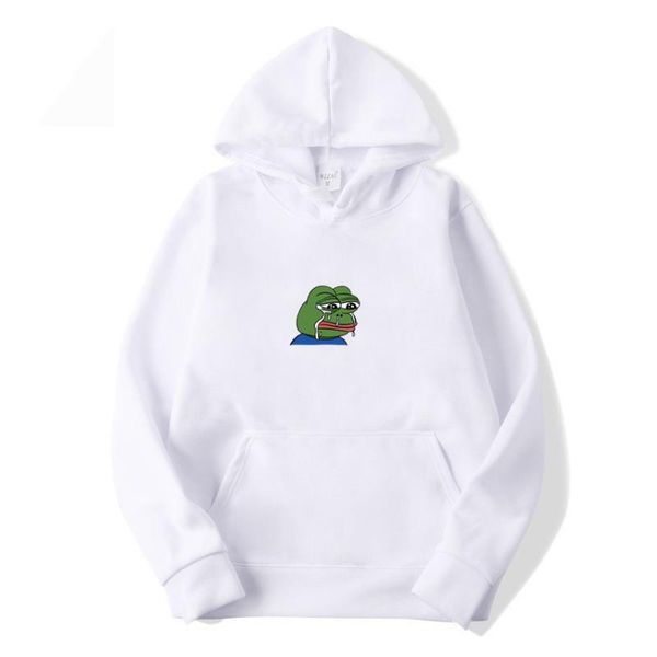 

2021 man woman sad pullover funny fashion print sweatshirt hop fleece hoodies women's men's hip yellow graffiti frog pink hooded d, Black;white