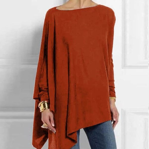 

women's blouses & shirts cotton casual womens and irregular o neck long sleeve female tunic 2021 spring plus size women's shir, White