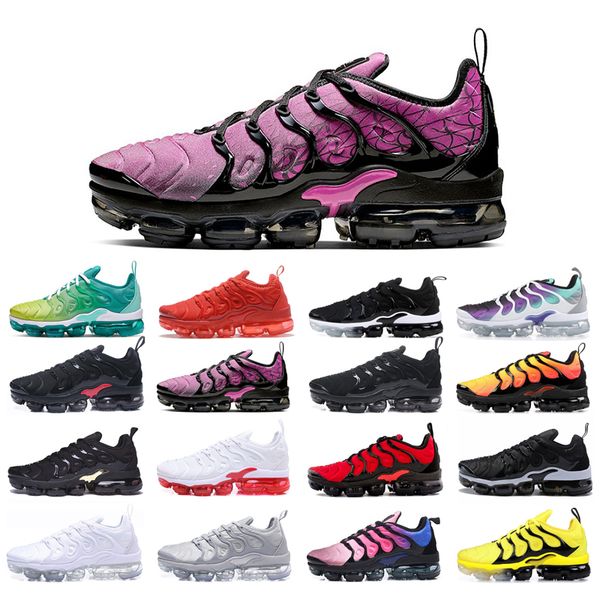 

plus running shoes for man runner sunset lemon lime red black aurora green blue fury cool grey violet bumblebee bred grape sneakers wholesal