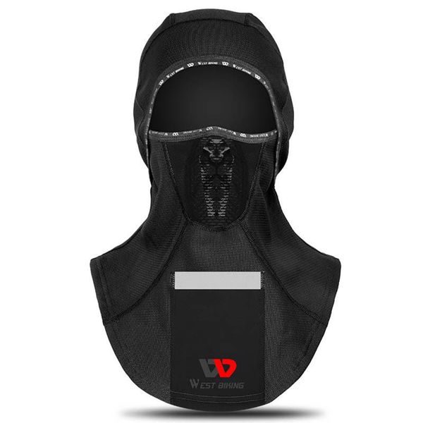 

warm riding headgear neck gaiter riding machine mask packable with storage bag cold-proof fleece bib outdoor equipment, Black