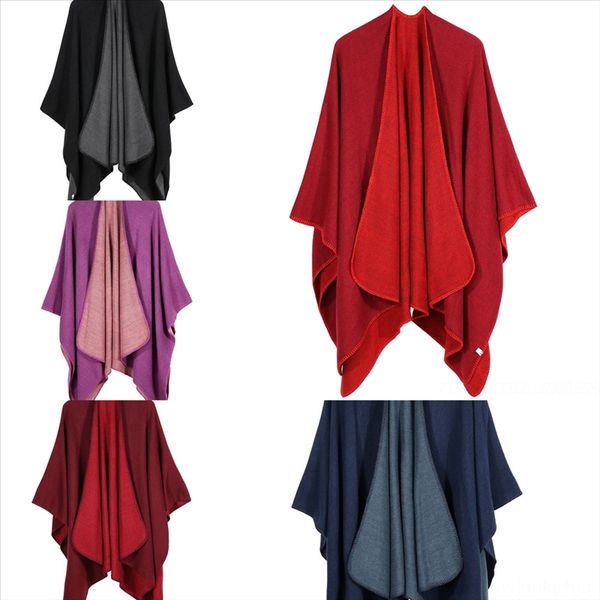 

aw6n big cashmere tool scarf женщины европейский сплошной высококачественный цвет и американец имитация марка теплая и перевозка, Black