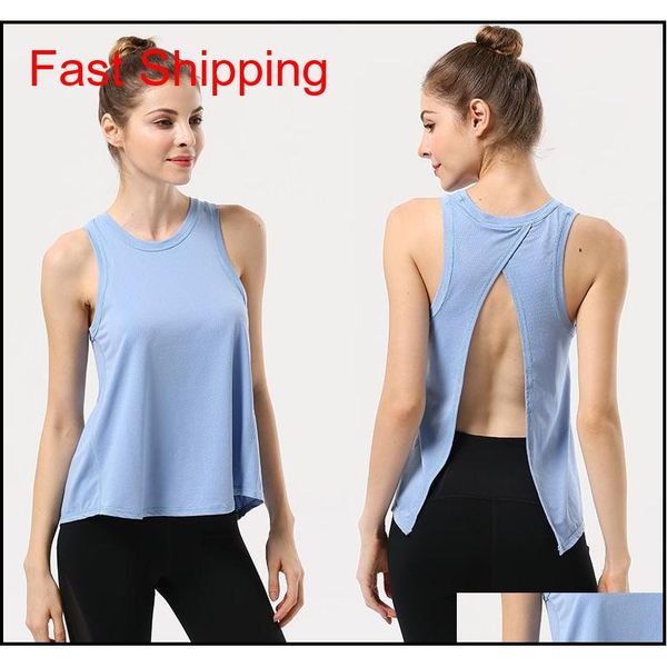 

lu women yoga vest designer womens lulu workout gym breathable clothing wear sports elastic fitness lady sle qylvbu bdepack2001, White;black