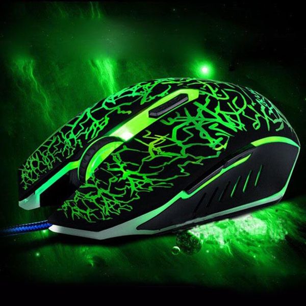 

mice ergonomische wired gaming muis backlight optical mouse 6 buttons game usb gamer muizen voor pc laptop