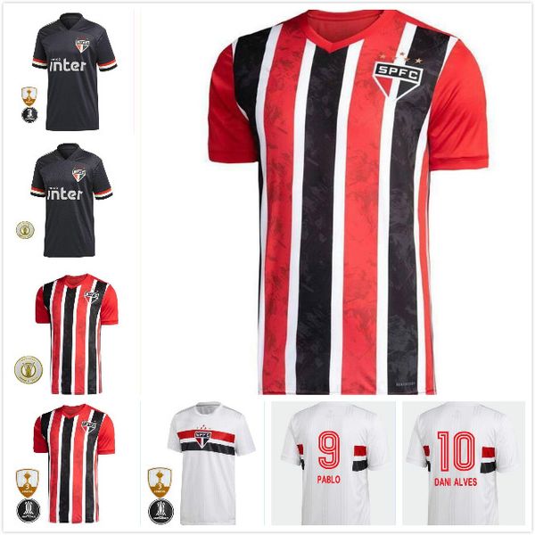 

2020 sao paulo dani alves футбольные рубашки для футбольных рубашек детский комплект pablo pato antony футбол джерси взрослый camisa sao pau, Black;yellow