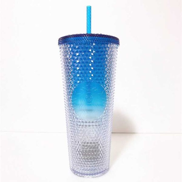 

starbucks starbucks korea shine blue bling studd cold cup oz ml,