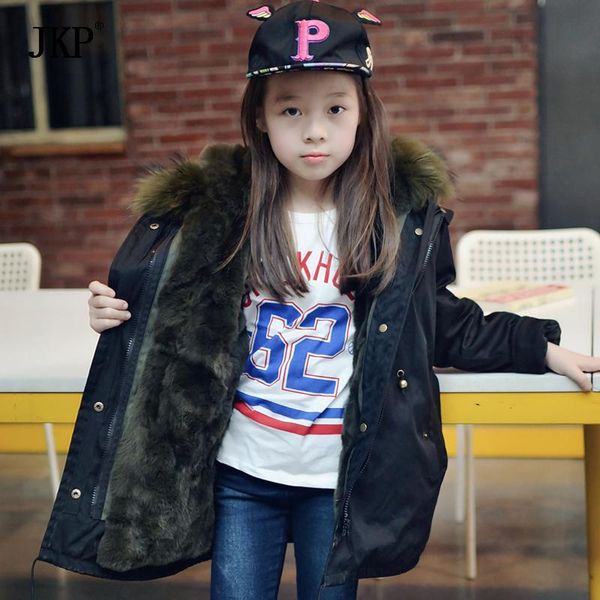 

jkp explosion models really fur collar fur lining coat jacket autumn and winter warm natural raccoon collar coat, Blue;gray