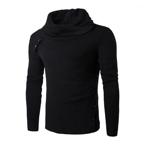 

wholesale-new warm slim fit turtleneck heaps collar knit pullover mens sweater men black grey cotton sweaters coat1, White;black