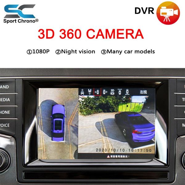 

smartour 3d hd surround view monitoring system driving bird view panorama car cameras 4-ch dvr recorder car dvr