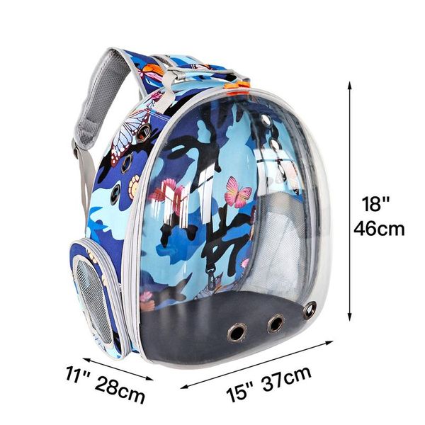 

transparent cat dog carrier bag space capsule pet puppy cat backpack portable outdoor cat shoulder handbag for small do wmtbca