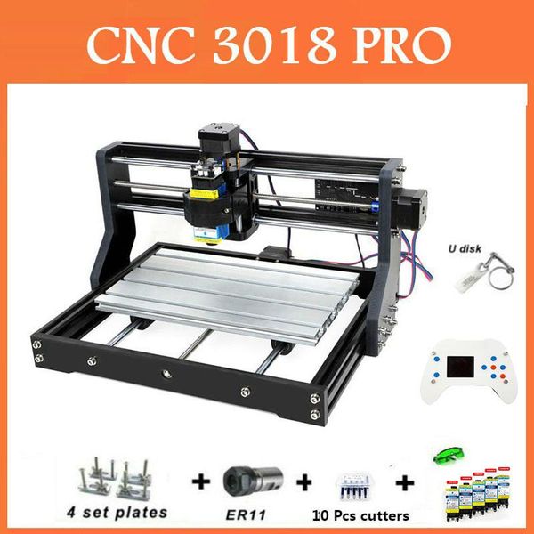 

cnc 3018 pro laser engraver wood router machine grbl er11 diy mini engraving machine for wood pcb pvc with offline controller