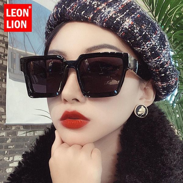 

de femme mirror men glasses for travel retro soleil brand oculos women sunglasses vintage luxury square lunette leonlion sun bbyguz bdehome, White;black