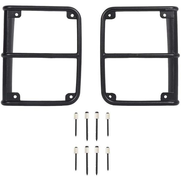 

tail light cover rear rugged off-road lamp guards for wrangler jk 07-18- pair1