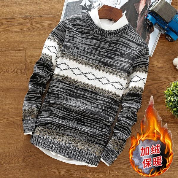 

men sweaters full o-neck hip hop casual pullover sweater male fashion slim long sleeve knitted sweaters, White;black