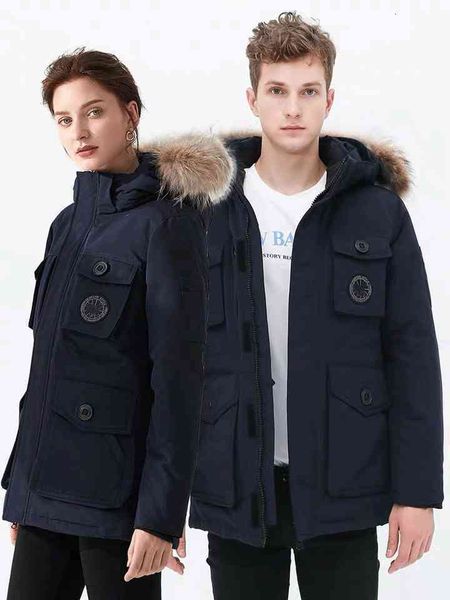 

men's down & parkas canadian black label jacket cotton padded clothes plush thickened mens womens medium large warm gooses map table pa
