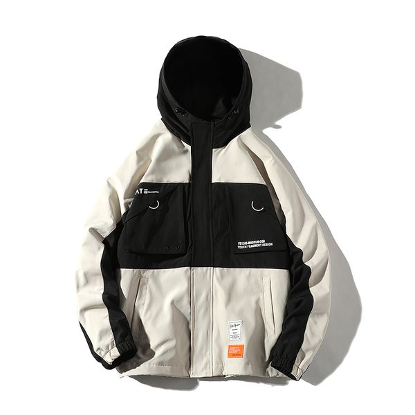 

men military coats casual windbreaker 2020 pockets men's overalls bomber jacket hip hop streetwear man outwear