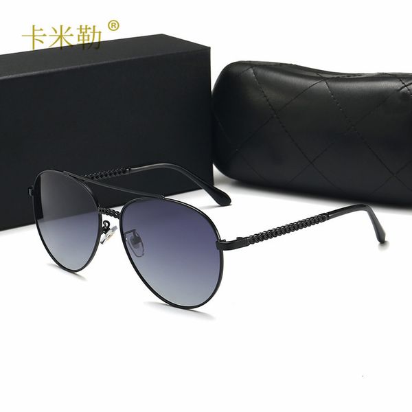 

new women's polarizing sunglasses fashion trend glasses anti uv 2187 kml-designer, White;black