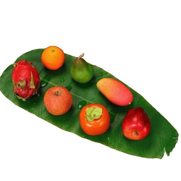 

decorative flowers & wreaths 1/2/4 pcs simulation leaves banana kitchen placemat eva dining table mat non-slip pad waterproof disc pads coas