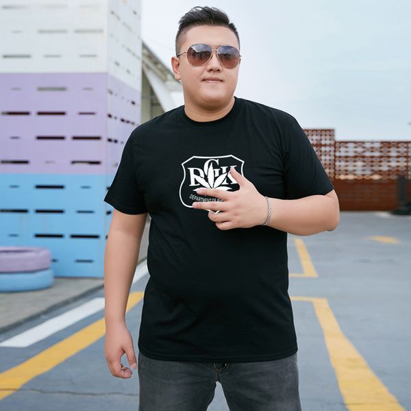 

summer plus plus size men's short sleeve t-shirt extra large size fat man's half sleeve t-shirt