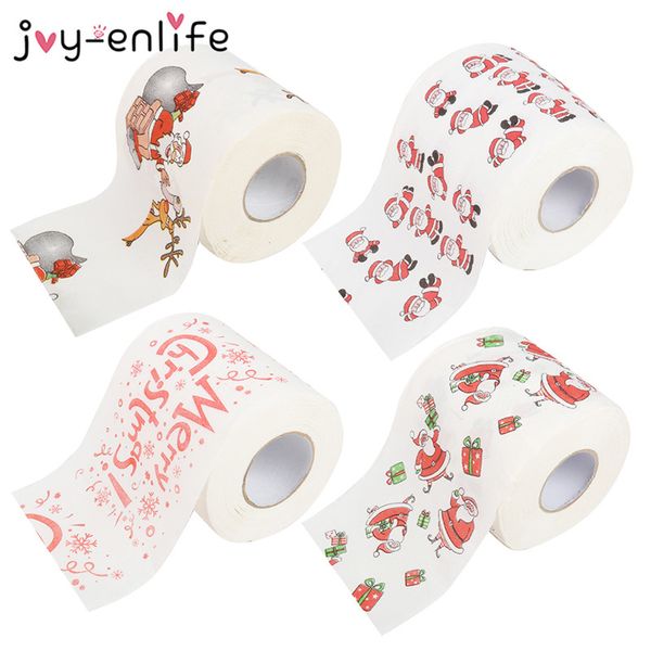 

2020 pattern series roll decor prints funny toilet paper christmas decorations for home