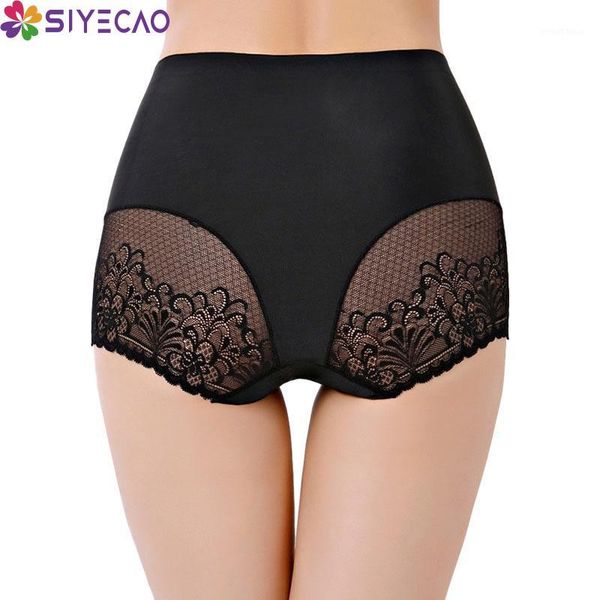 

new lace panties women comfortable briefs ladies lingerie intimates high rise large size seamless women underwear knicker1, Black;pink