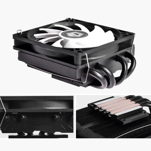 

90mm pwm 4pin pc cooling fan 12v silent rgb fan computer air cooling 4 heat-pipes cpu cooler radiator for intel & amd1