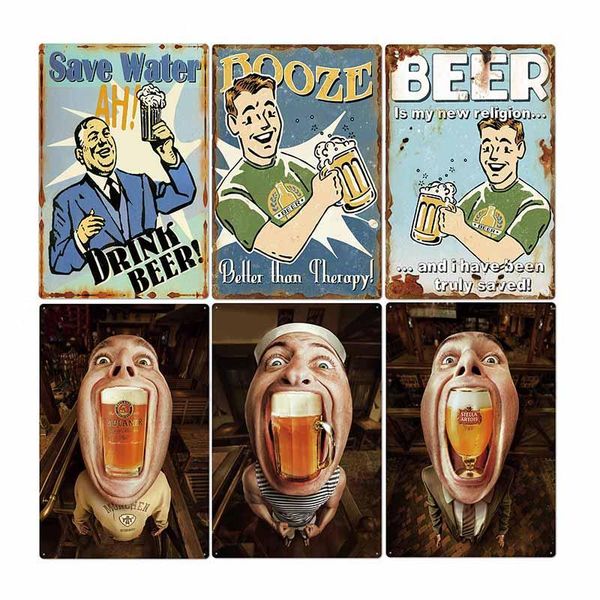 

bar decor plaque pub poster signs beer vintag plates wall retro decorative club 2030cm iron tin metal home wmtibz xhhair