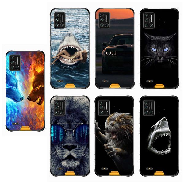 

case 6.3"wolf silicon tpu fundas cat animal shell bag phone cases for umidigi bison