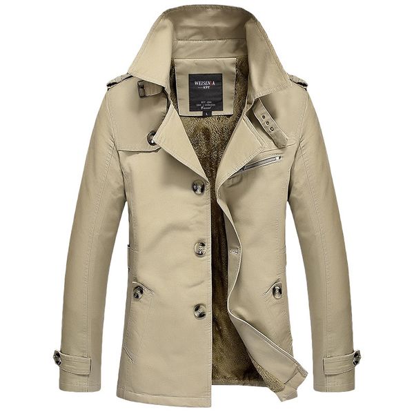 

2021 the new new new men's jackets plus velvet. thick fine, casual-washed cotton. 8w2k, Black;brown