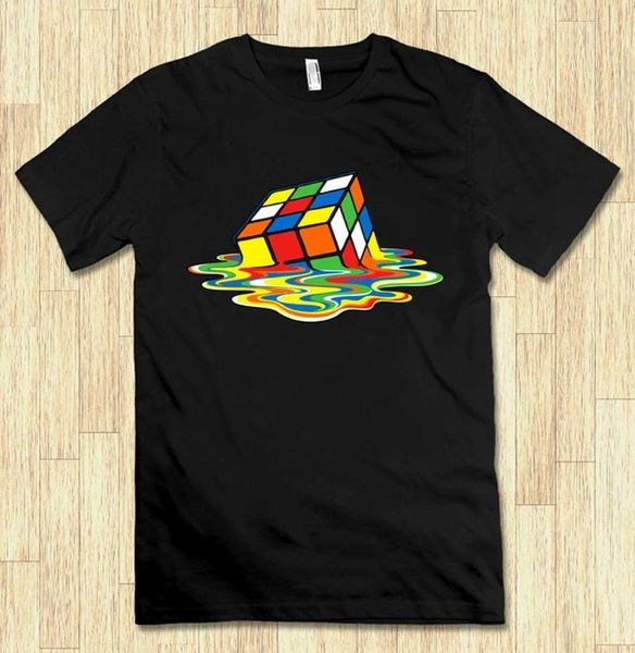 

рубика куб шелдон купер футболка the big bang theory tee, White;black