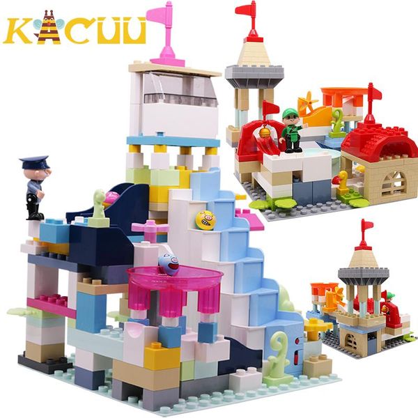 

big size marble race run blocks duploed rolling ball building blocks with music funnel slide blocks diy bricks toys for children yxlpql