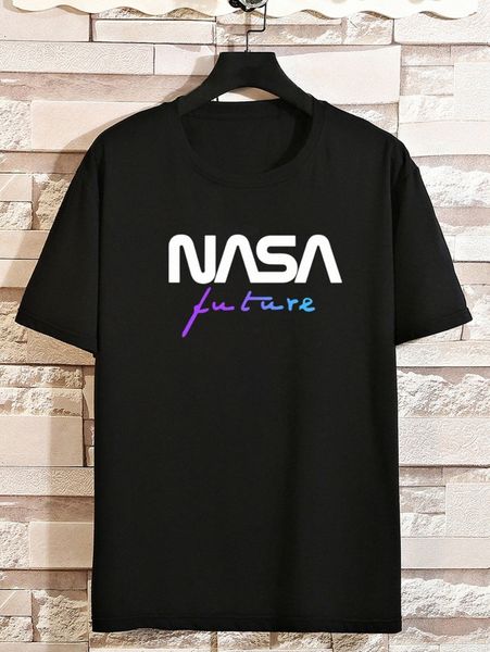 

men letter graphic tee m46k#, White;black