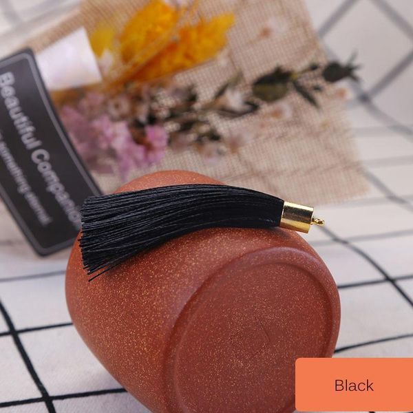 

20pcs 6cm metal caps small tassel fringe pendant diy crafts earring jewelry curtain car hang tassel trim gift box decor material h jllftd