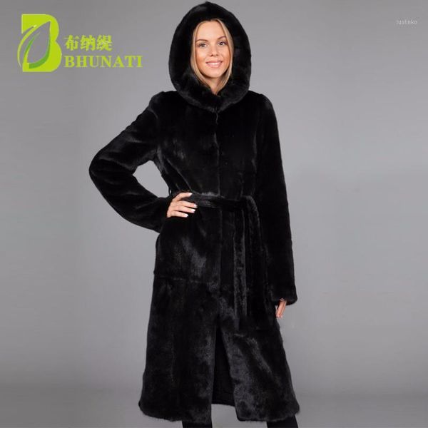 

oversized winter warm hooded large size long solid color faux fur coat 2019 new casual long sleeve women fur jacket outwear1, Black