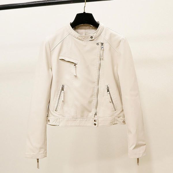 

мода марка кожа куртки женщины rivet поддельный motorcrcle zipper мягкая кожа пальто женщины пункт отворотом pu куртка r, Black;brown