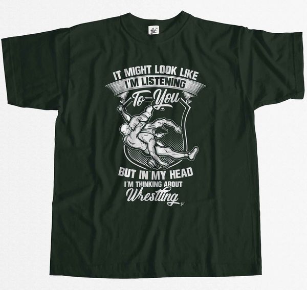 

новейшие мужчины fashion look like listening но я думая о wrestling mens t-shirt горячая майка спортивная с капюшоном hoodie