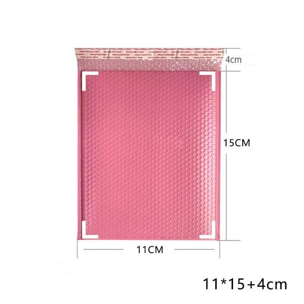 

50pcs bubble mailers pink poly bubble mailer self seal padded envelopes gift bags for book magazine lined mailer self seal pink h wmttgf