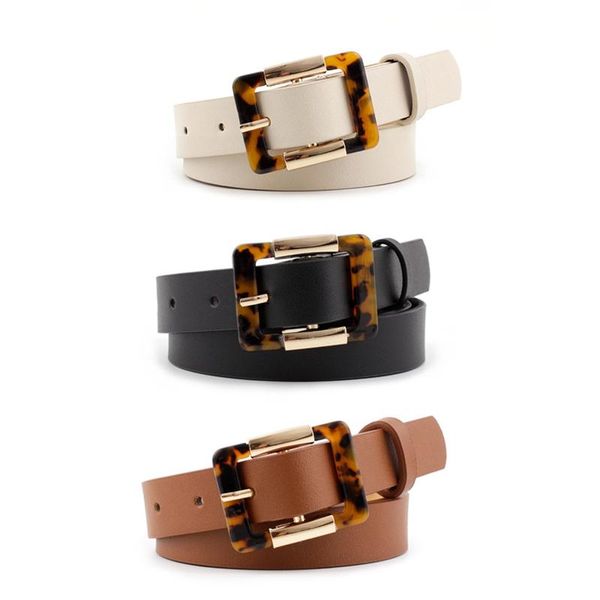 

женской wild мода leopard японских пряжки площадь пар джинсы пояс 3, Black;brown