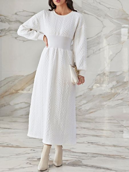 

drop shoulder wide waistband dress a5ym#, Black;gray