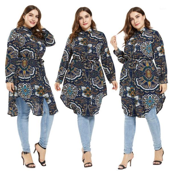 

ramadan muslim women long sleeve printed blouse long shirt abaya turkey arab ladies dubai islamic casual clothing plus size1, Red