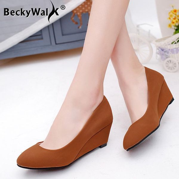 

new middle and middle mother shoes and old aged women's shoes bow round head wedge single women large size wsh31811, Black