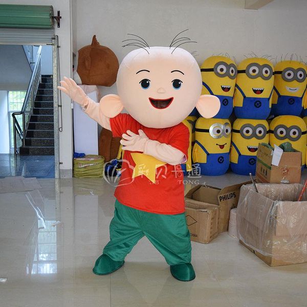 

mascot costumes tutu boy mascot costume big ears tutu cute baby boy mascot costume cartoon costume for halloween party event, Red;yellow