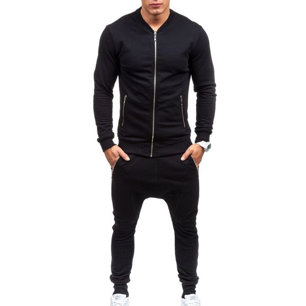 

and winter new trend leisure sports autumn korean fashion men's suit, Gray