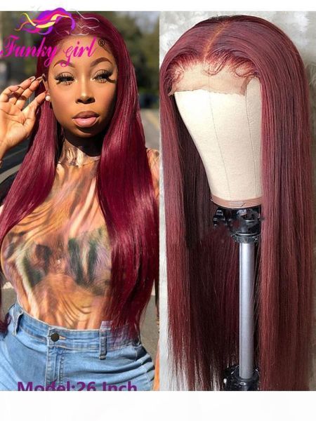 

colored 13x4 deep part blonde lace front human hair wigs malaysia straight 4x4 closure wig for black womennon-remy 150% density, Black;brown