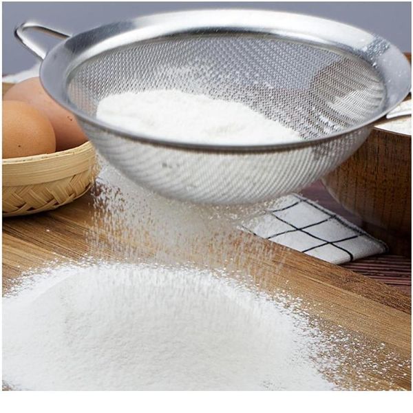 

8-14 cm stainless steel flour sieve wire fine mesh oil strainer flour sifter sieve colanders diy kitch bbyrxf