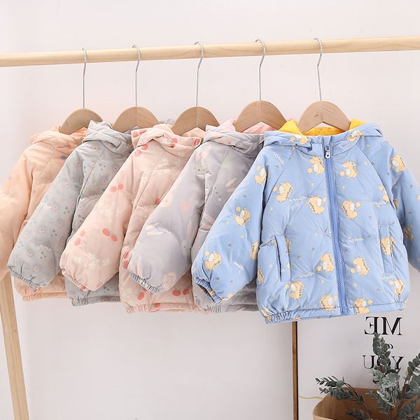 

nstyle thin 2020 children's light winter new jacket for boys and girls, baby jacket, foreign style, white duck down coat, Blue;gray