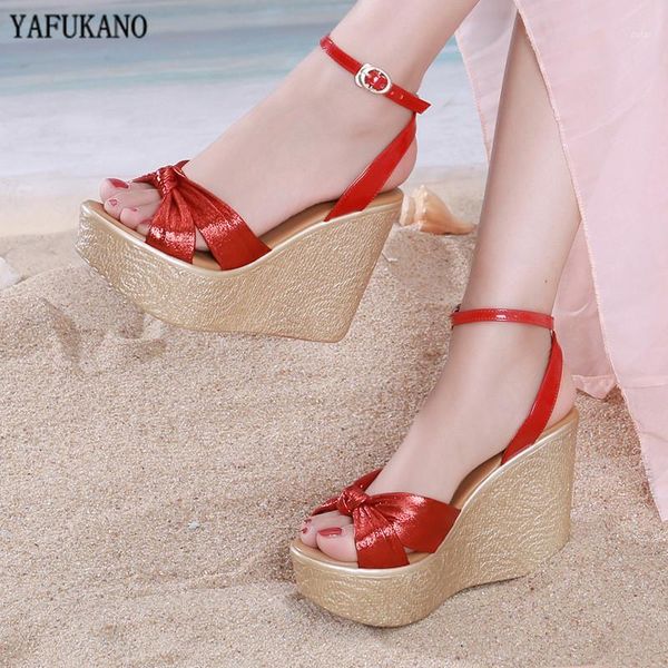 

wedges platform women sandals simple elegant cross band ladies high heels sandals sweet comfort girl casual beach vacation shoes1, Black