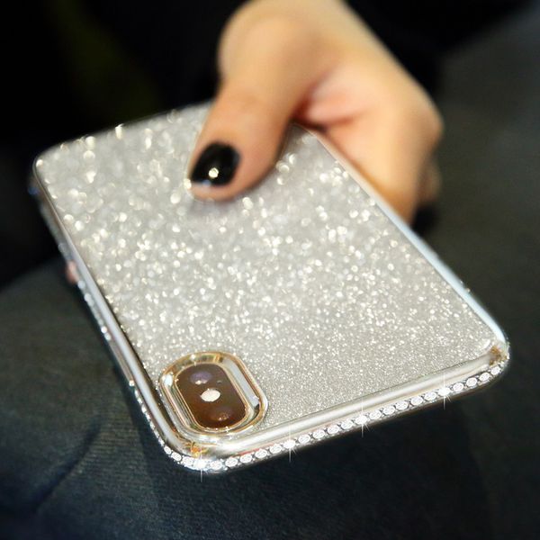 

honor 9a girl's bling diamond glitter soft case for huawei y7p nova 7i p30 pro p40 lite e tpu silicone rhinestones cover